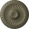 Ekena Millwork Linus Ceiling Medallion, Hand-Painted Spartan Stone, 11 1/4"OD x 1 1/8"P CM11LISSF - alternate 1
